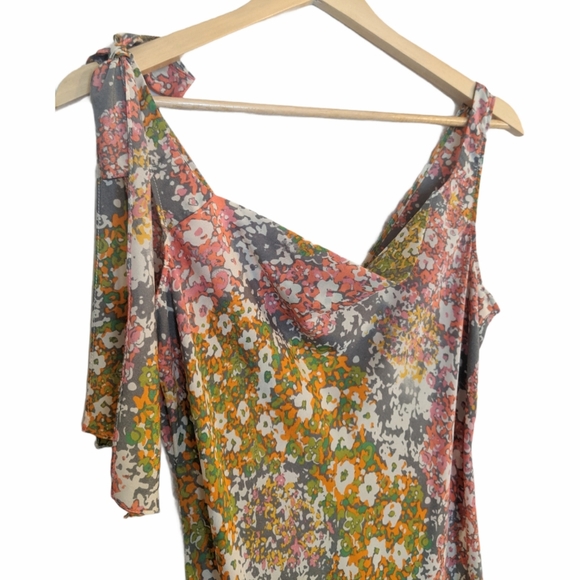 New Gipsy Flowy Dress With Accordion Pleats Size 6 - Picture 3 of 8